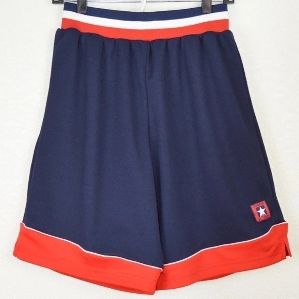 Boys Converse Chuck Taylor All Star Basketball Shorts, Red‎ White Blue - Medium